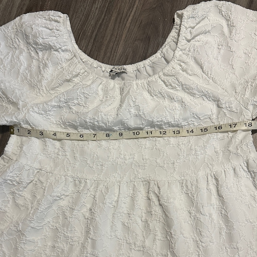 Moon River White Lace Mini Dress - Picture 9 of 10